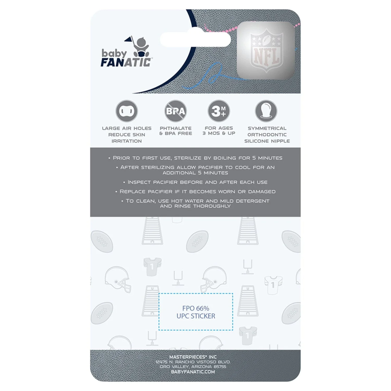 New England Patriots - Pacifier 2-Pack - Image 3