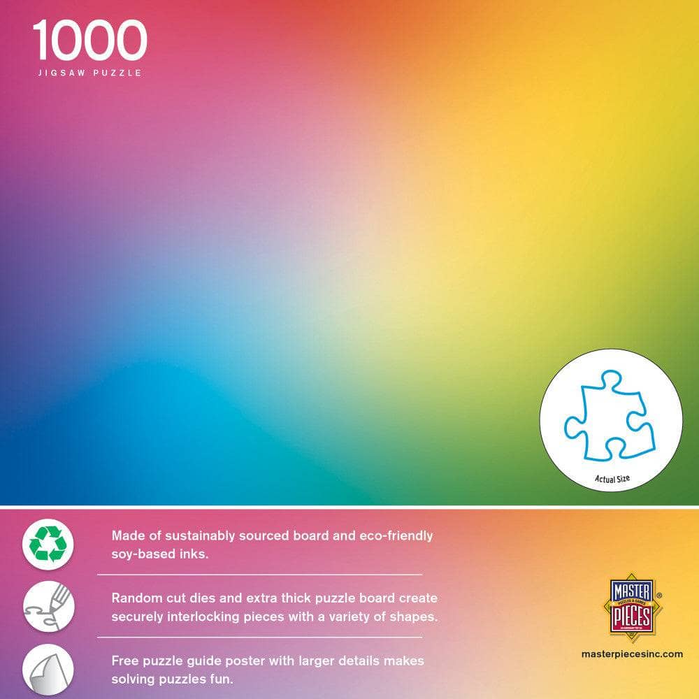 Rainbow Gradient 1000 Piece Jigsaw Puzzle - Image 3