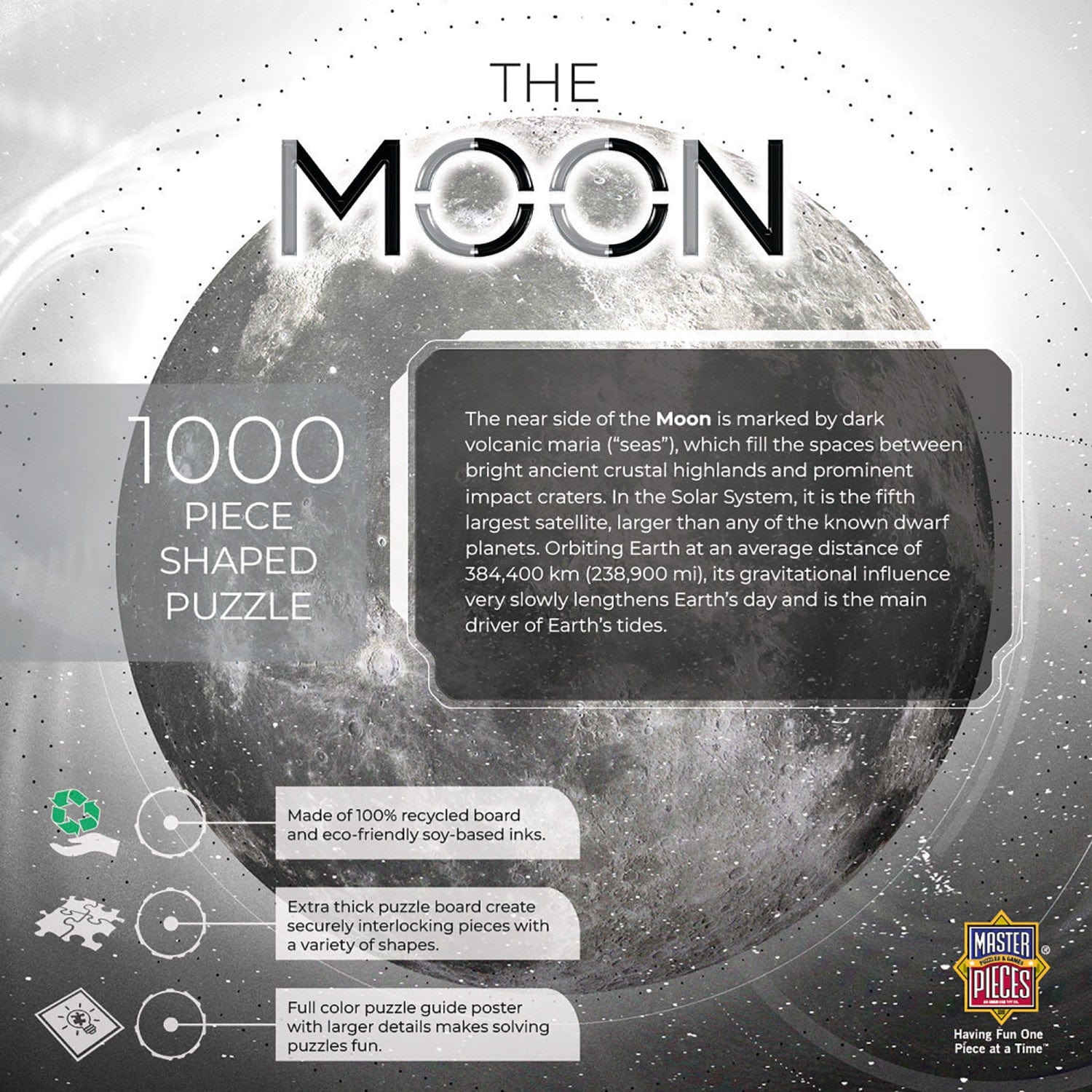 The Moon - 1000 Piece Round Jigsaw Puzzle - Image 3