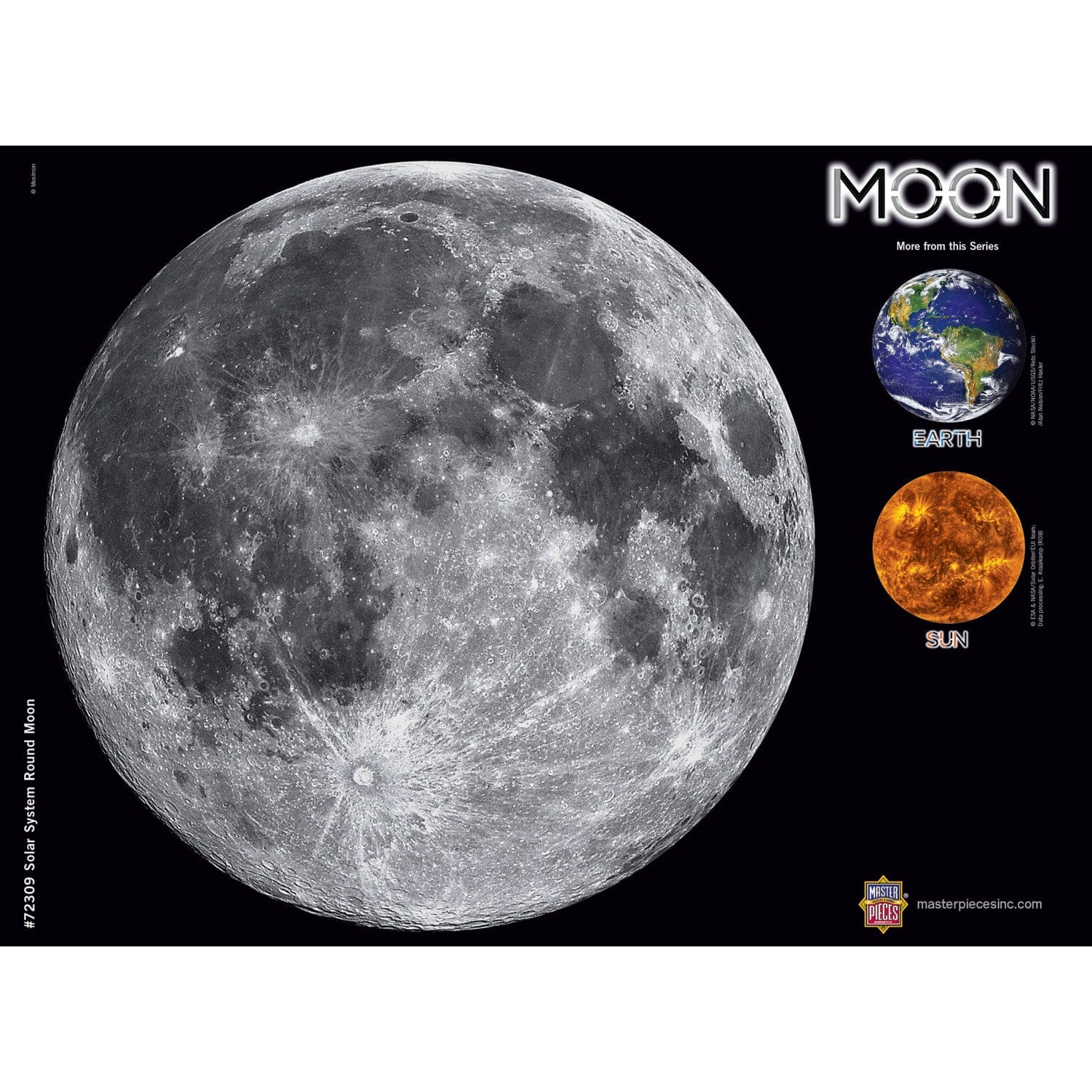 The Moon - 1000 Piece Round Jigsaw Puzzle - Image 4