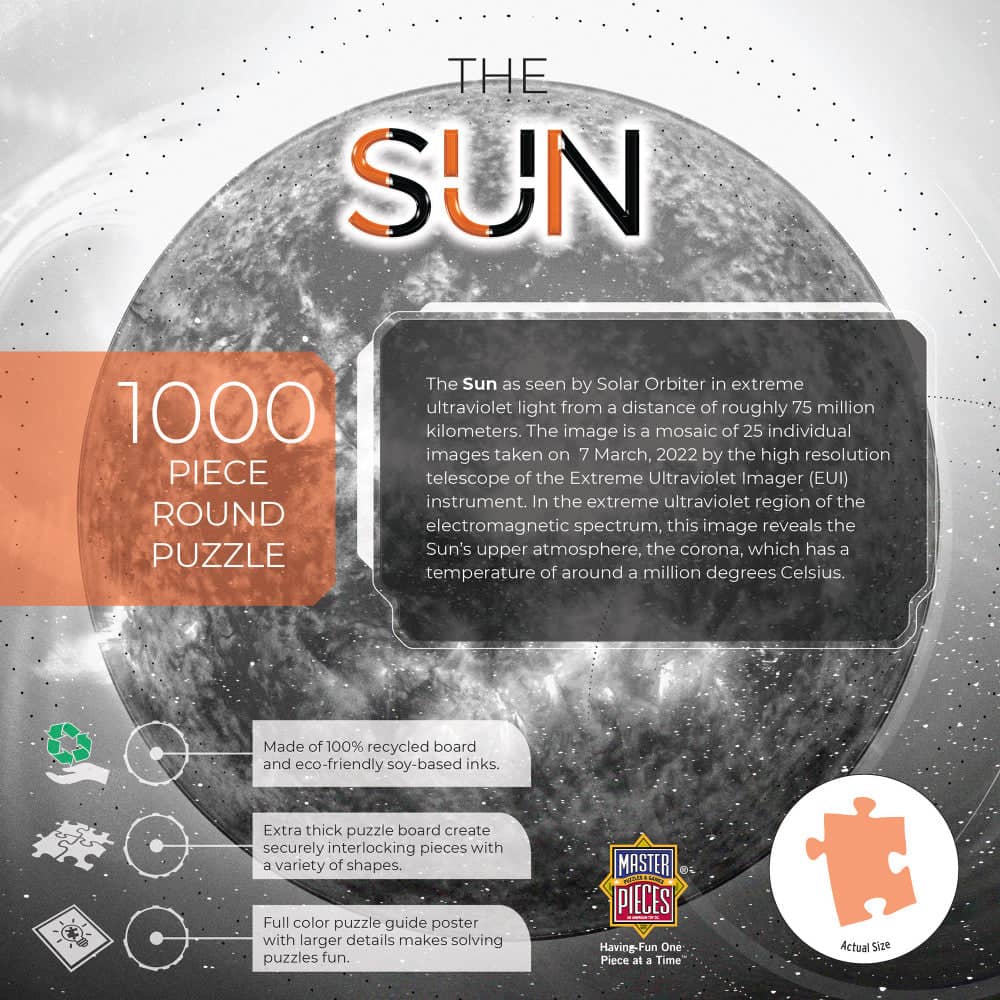 The Sun - 1000 Piece Round Jigsaw Puzzle - Image 3