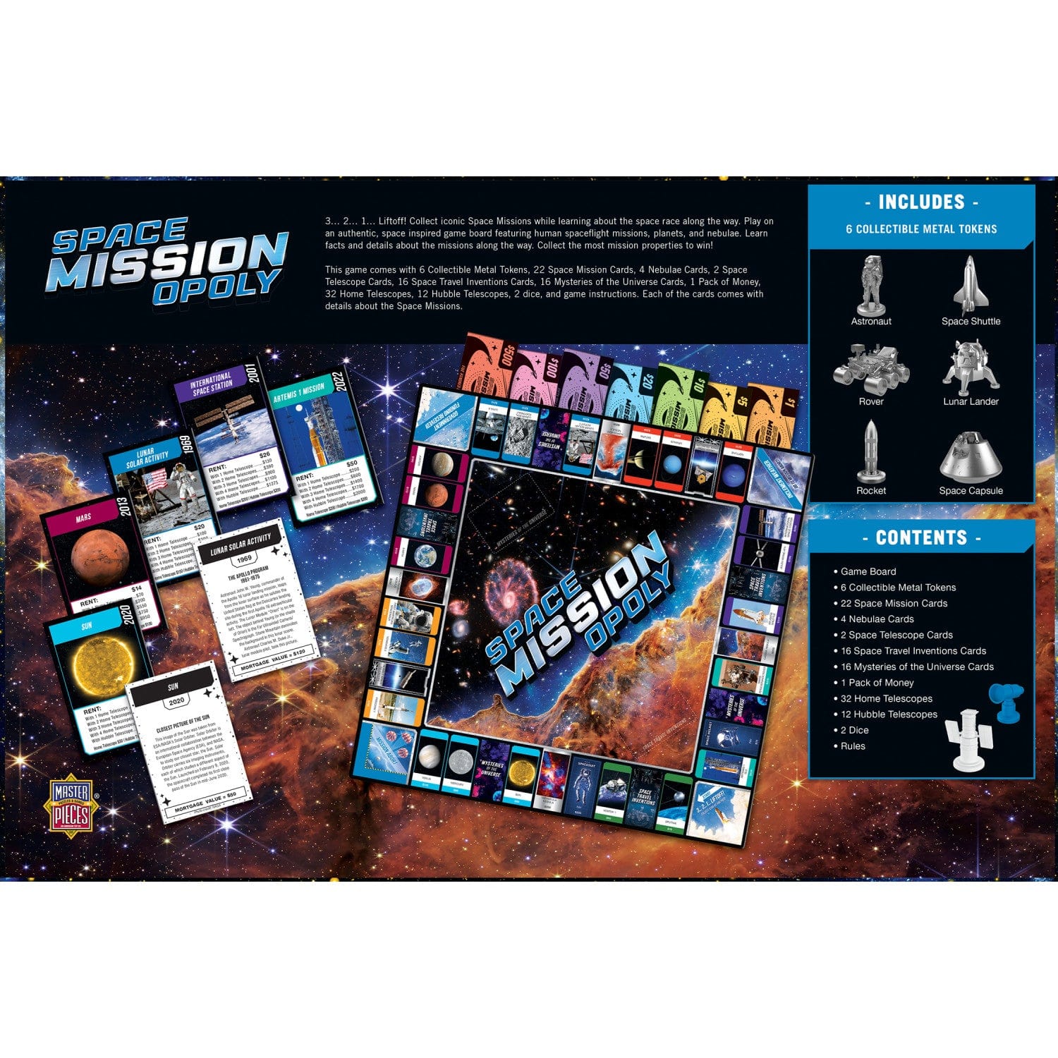 Space Mission Opoly Board Game - Image 3