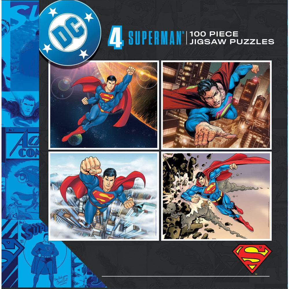 Superman 4-Pack 100 Piece Jigsaw Puzzles - Image 7