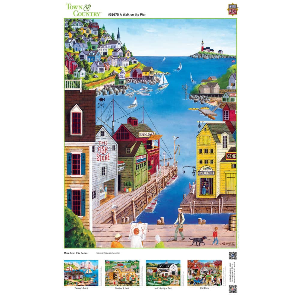 Town & Country - A Walk on the Pier 300 Piece EZ Grip Jigsaw Puzzle - Image 4