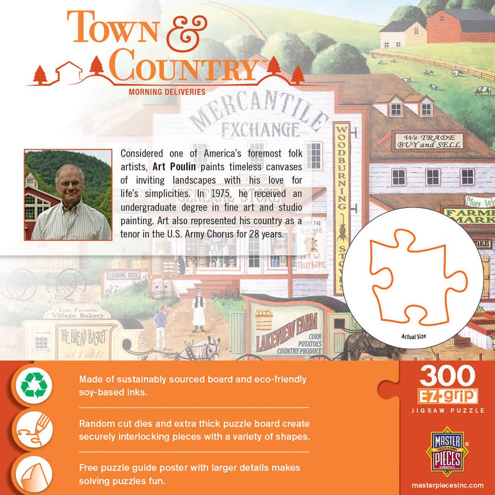 Town & Country - Morning Deliveries 300 Piece EZ Grip Jigsaw Puzzle - Image 3
