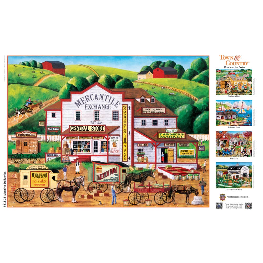 Town & Country - Morning Deliveries 300 Piece EZ Grip Jigsaw Puzzle - Image 4