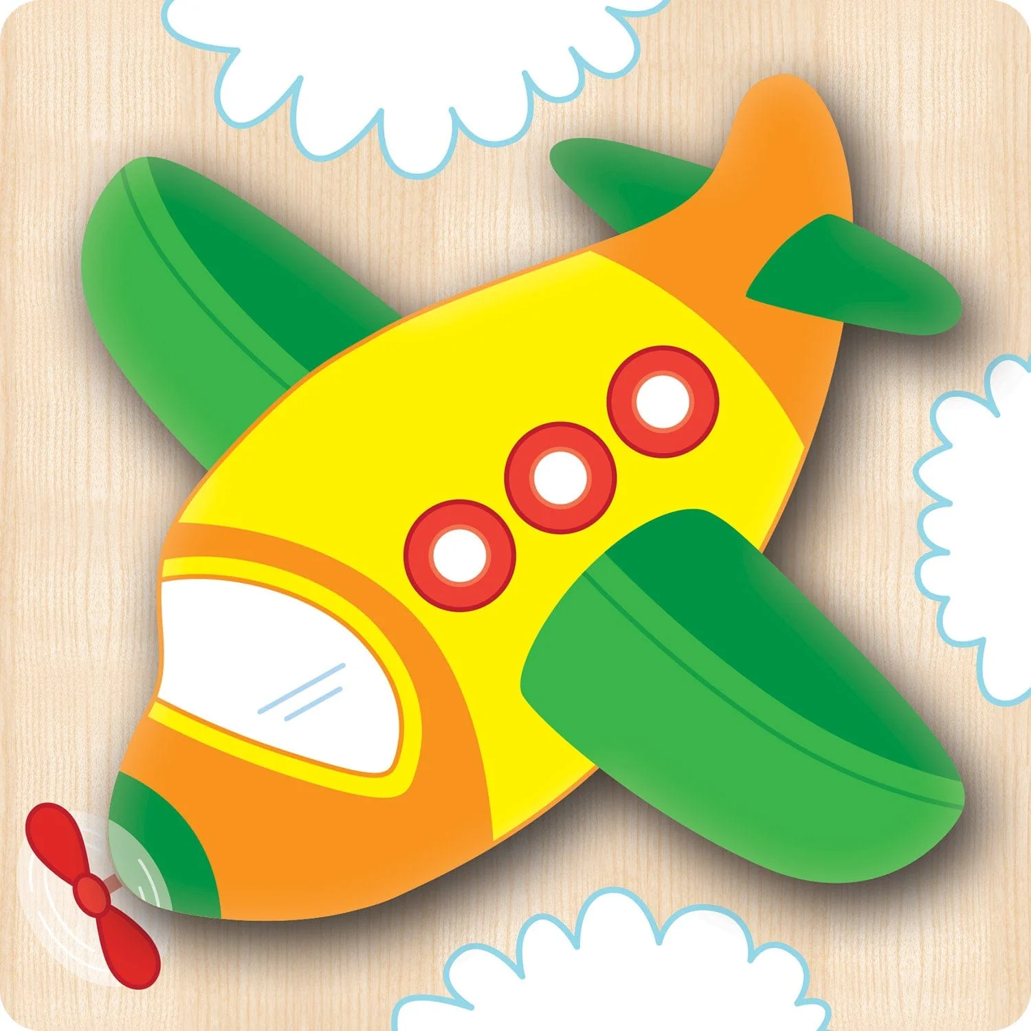 Vehicles Chunky Wood Puzzles - Kids 4 Pack - Image 4