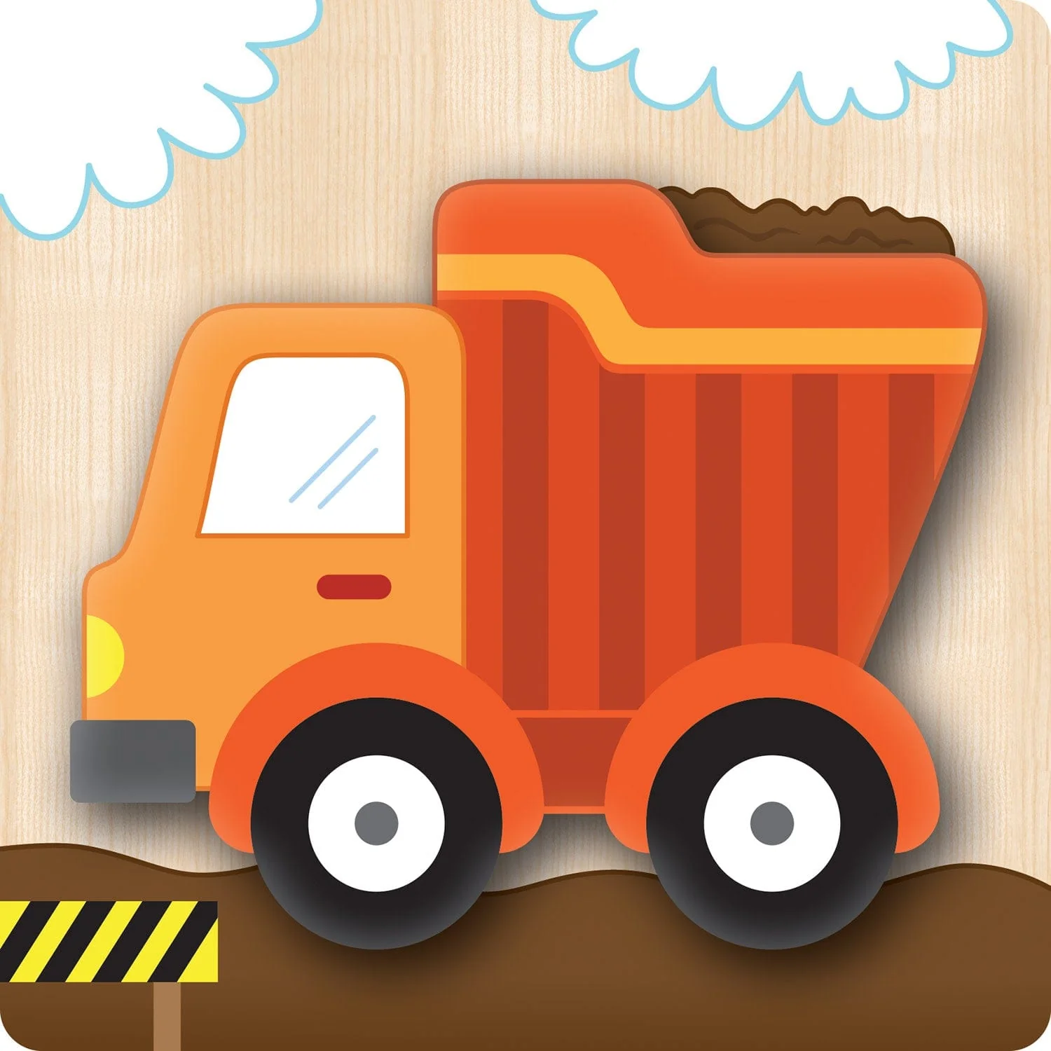 Vehicles Chunky Wood Puzzles - Kids 4 Pack - Image 6