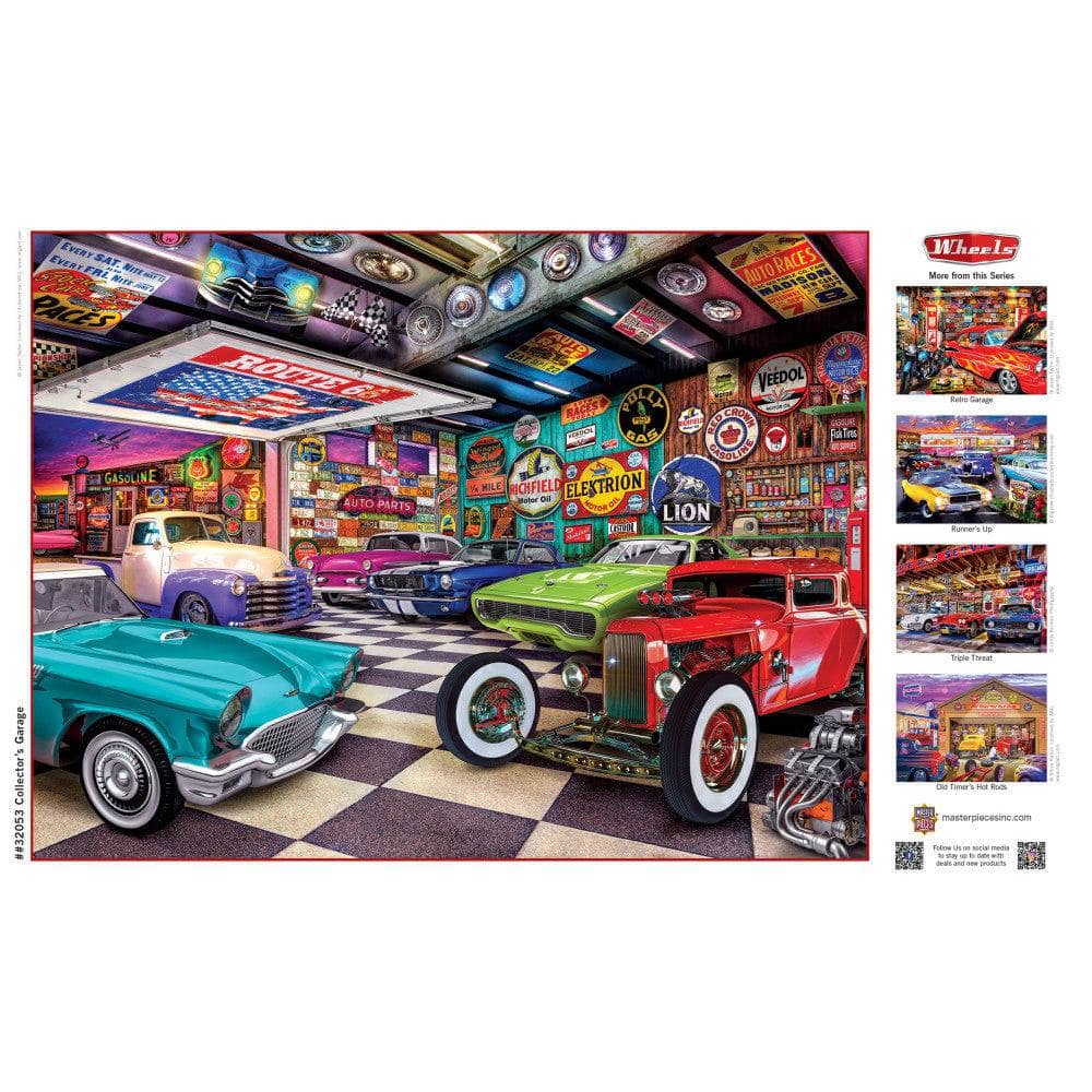 Wheels - Collector's Garage 750 Piece Jigsaw Puzzle - Image 4