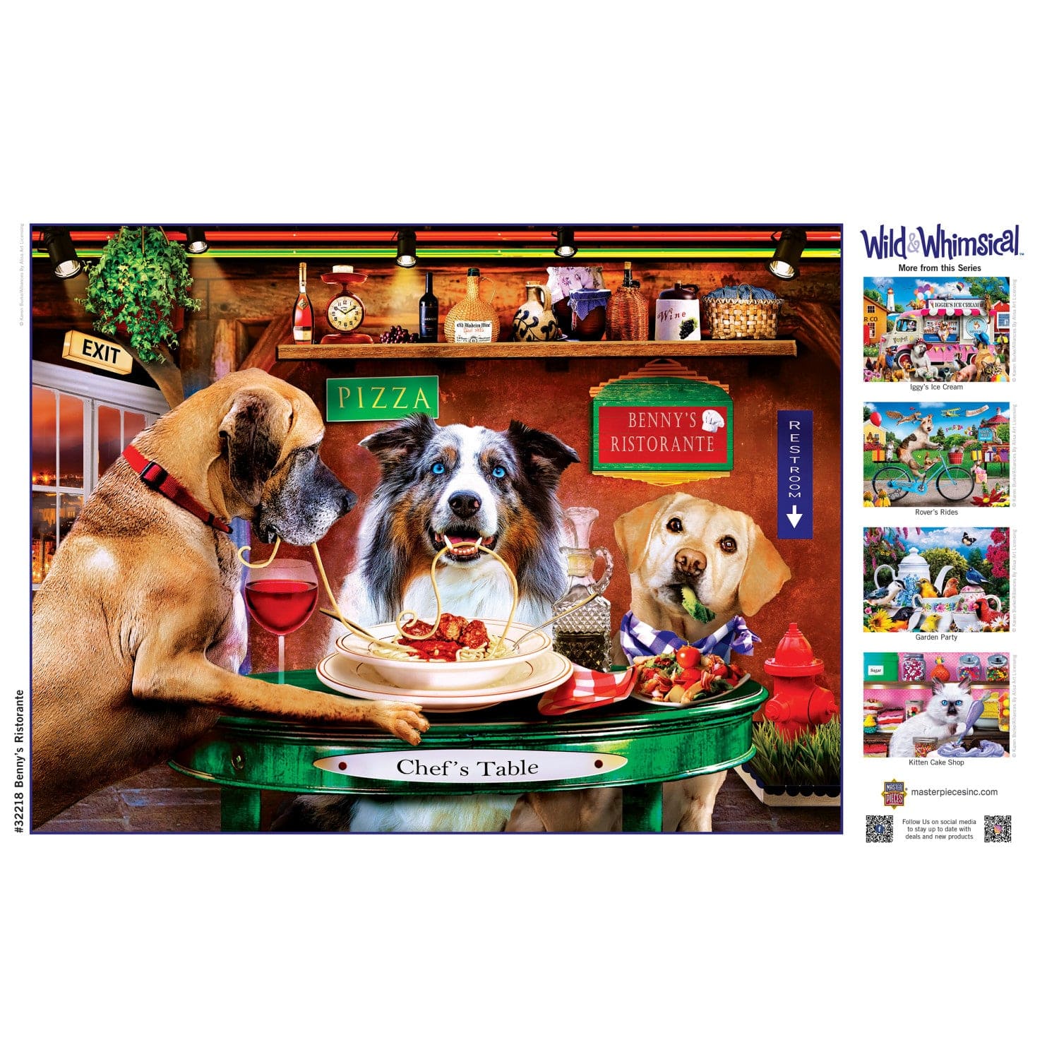 Wild & Whimsical - Benny's Ristorante 300 Piece EZ Grip Jigsaw Puzzle - Image 4