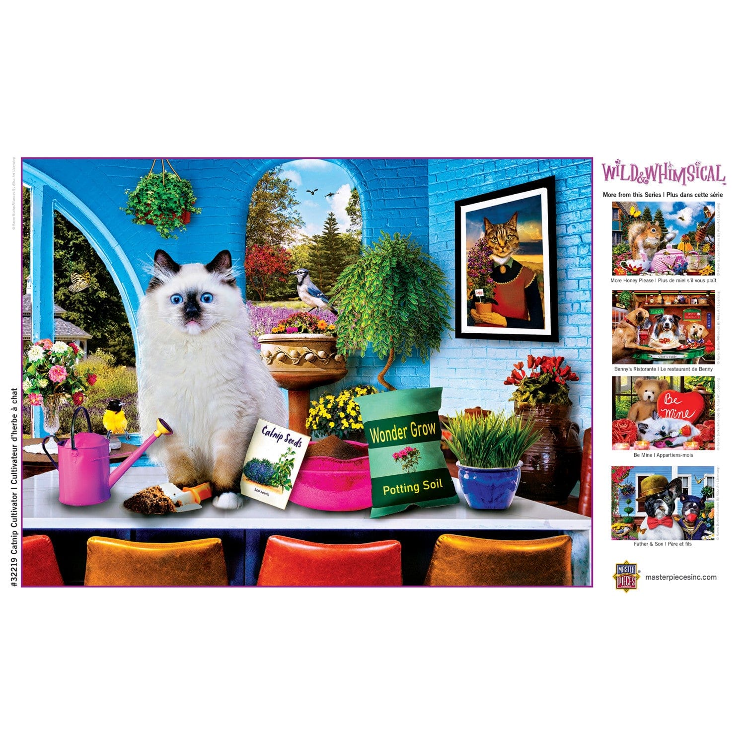 Wild & Whimsical - Catnip Cultivator 300 Piece EZ Grip Jigsaw Puzzle - Image 4
