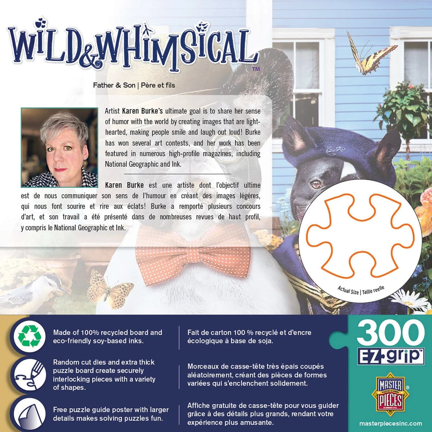 Wild & Whimsical - Father & Son 300 Piece EZ Grip Jigsaw Puzzle - Image 3