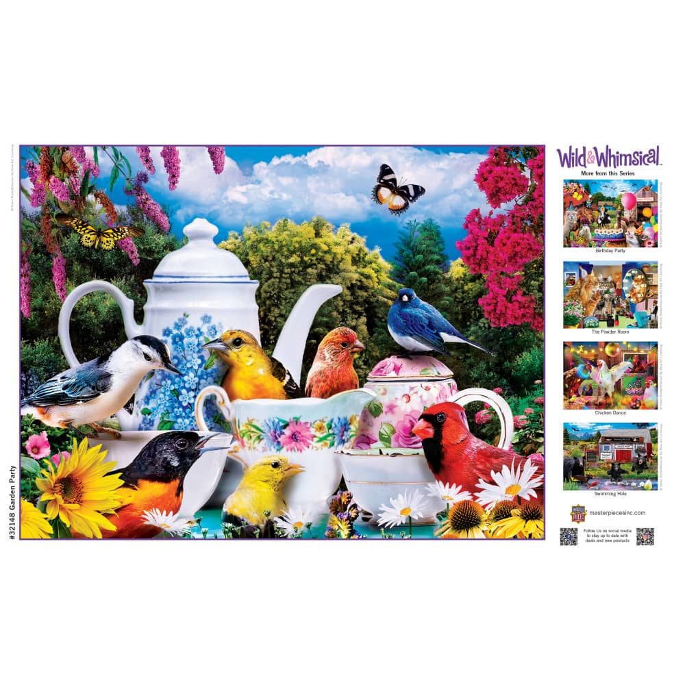 Wild & Whimsical - Garden Party 300 Piece EZ Grip Jigsaw Puzzle - Image 4