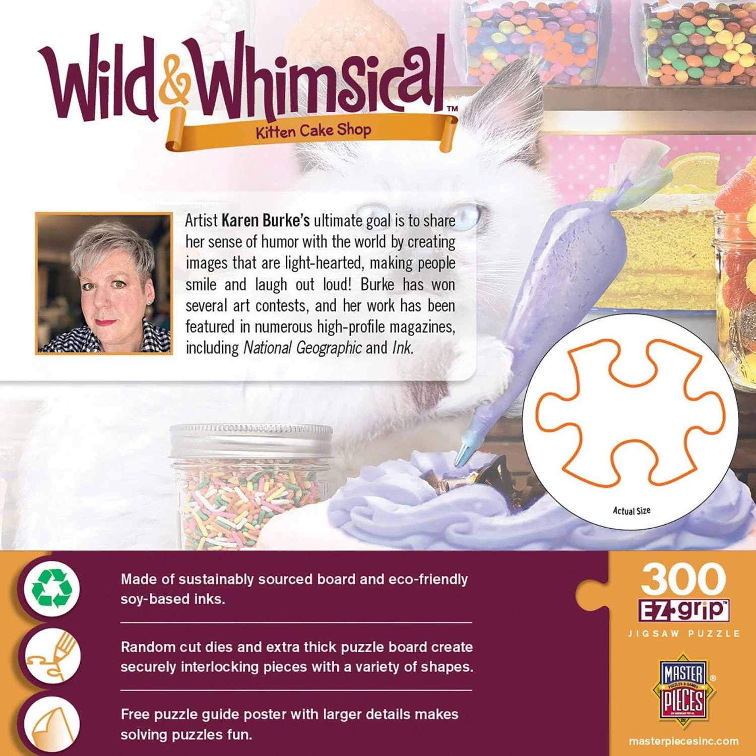 Wild & Whimsical - Kitten Cake Shop 300 Piece EZ Grip Jigsaw Puzzle - Image 3