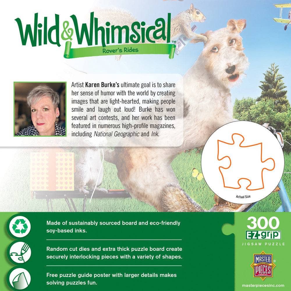 Wild & Whimsical - Rover Rides 300 Piece EZ Grip Jigsaw Puzzle - Image 3