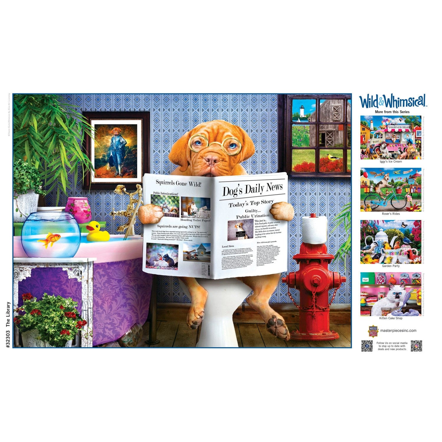 Wild & Whimsical - The Library 300 Piece EZ Grip Jigsaw Puzzle - Image 4
