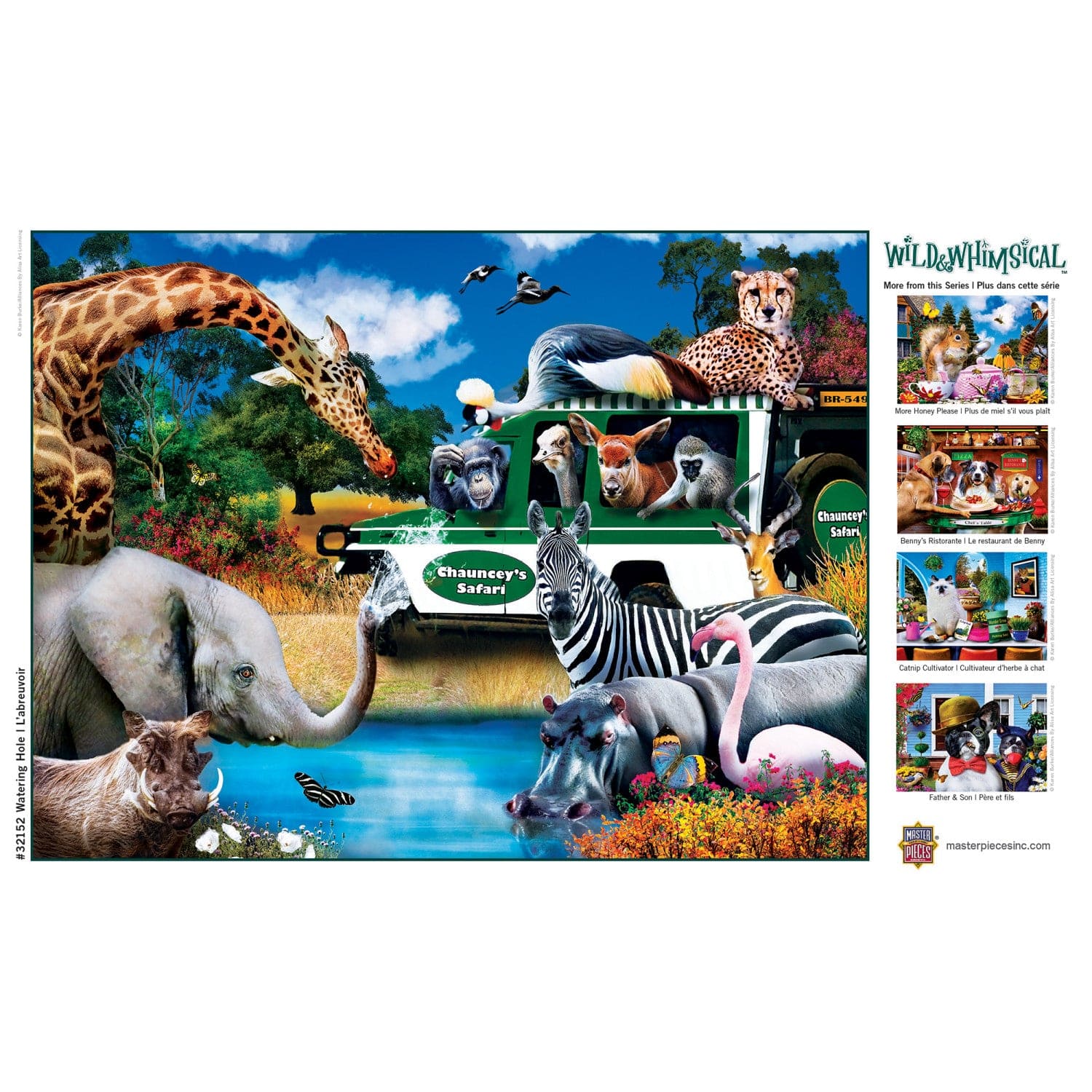 Wild & Whimsical - Watering Hole 300 Piece EZ Grip Jigsaw Puzzle - Image 4