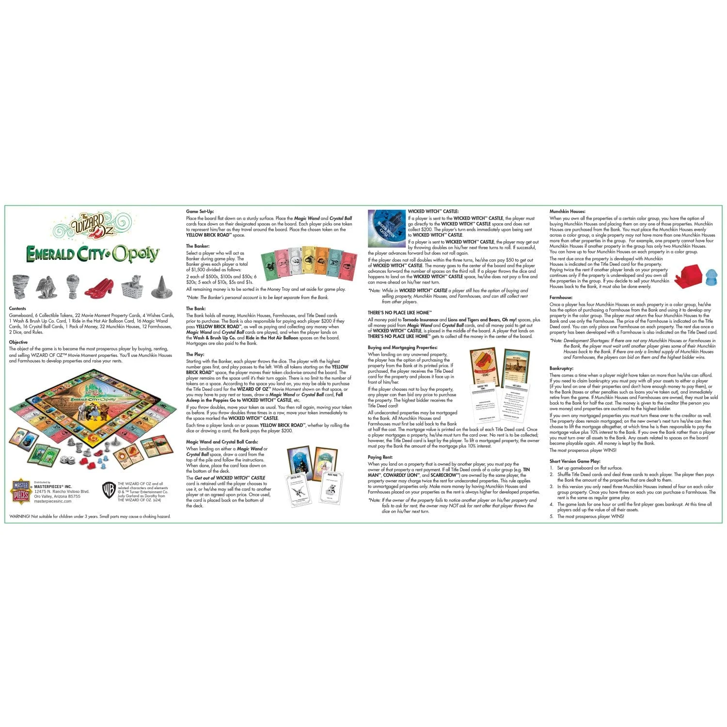 The Wizard of Oz Emerald City Opoly - Image 4